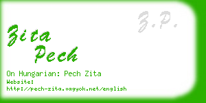 zita pech business card